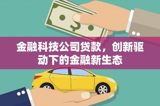 温江金融科技公司贷款，创新驱动下的金融新生态