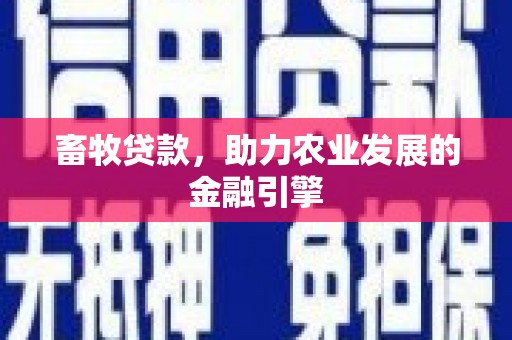 温江畜牧贷款，助力农业发展的金融引擎