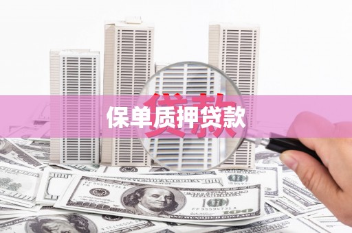 温江保单质押贷款