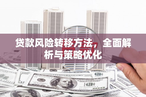 温江贷款风险转移方法，全面解析与策略优化
