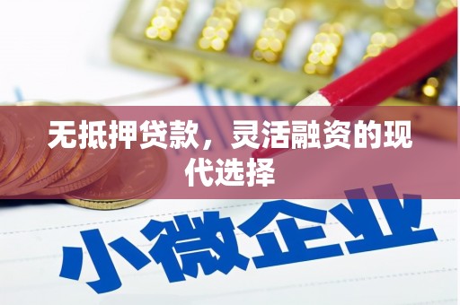 温江无抵押贷款，灵活融资的现代选择