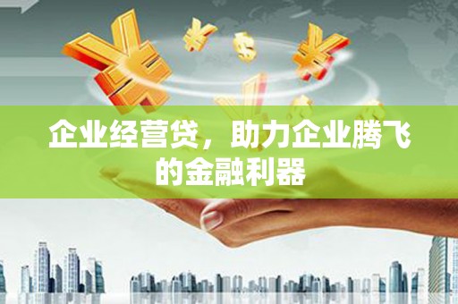 温江企业经营贷，助力企业腾飞的金融利器