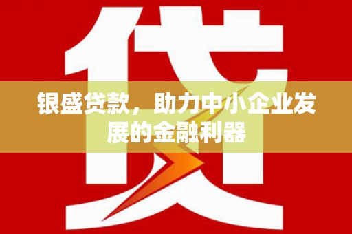 温江银盛贷款，助力中小企业发展的金融利器