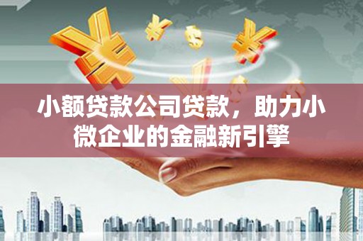 温江小额贷款公司贷款，助力小微企业的金融新引擎