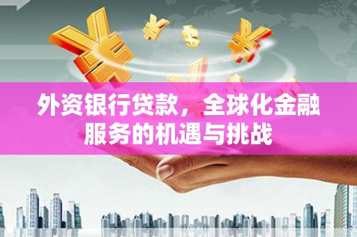 温江外资银行贷款，全球化金融服务的机遇与挑战