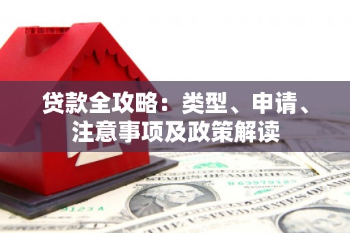 温江贷款全攻略：类型、申请、注意事项及政策解读