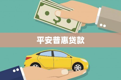 温江平安普惠贷款